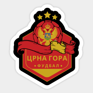 Montenegro Football Lover Sticker